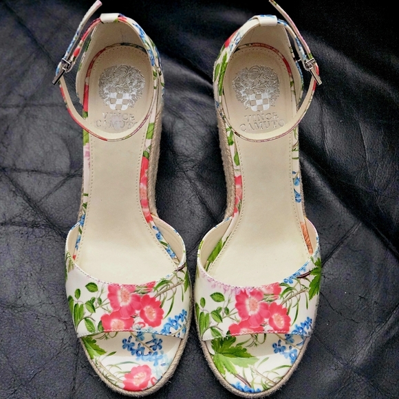 Vince Camuto Floret  Garden Felyn Espadrille Sz 10 US Wedge Sandal Shoe NWOB - Picture 3 of 9